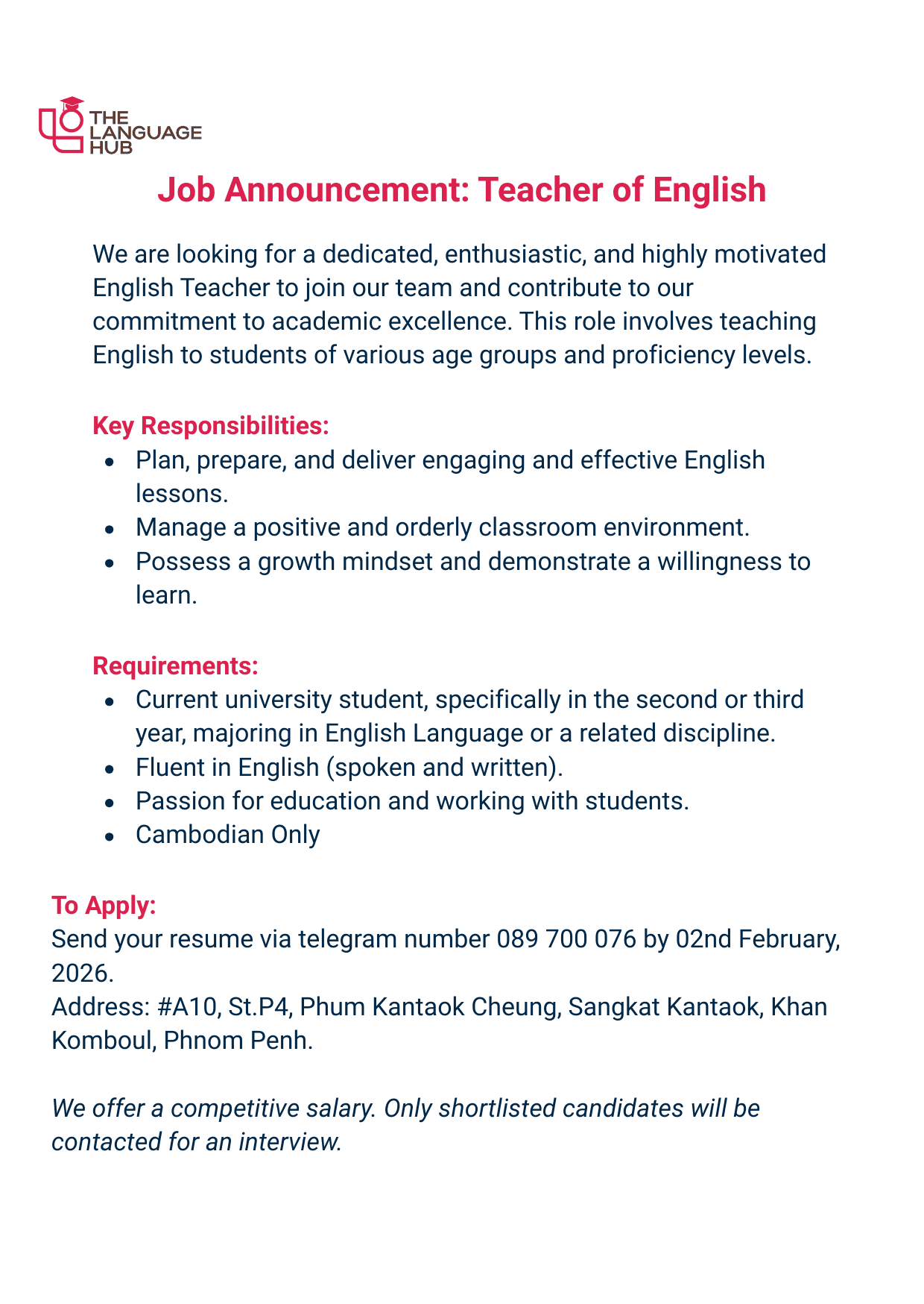 Career opportunity 2